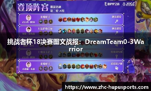 挑战者杯18决赛图文战报：DreamTeam0-3Warrior